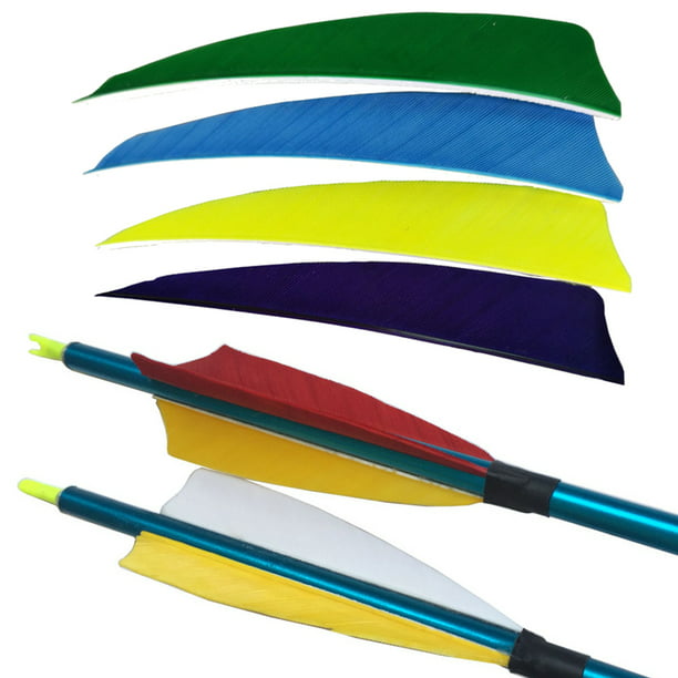 50pcs/set 3 Inches Shaft Feather Arrow Archery Fletching Turkey Vanes Sports New